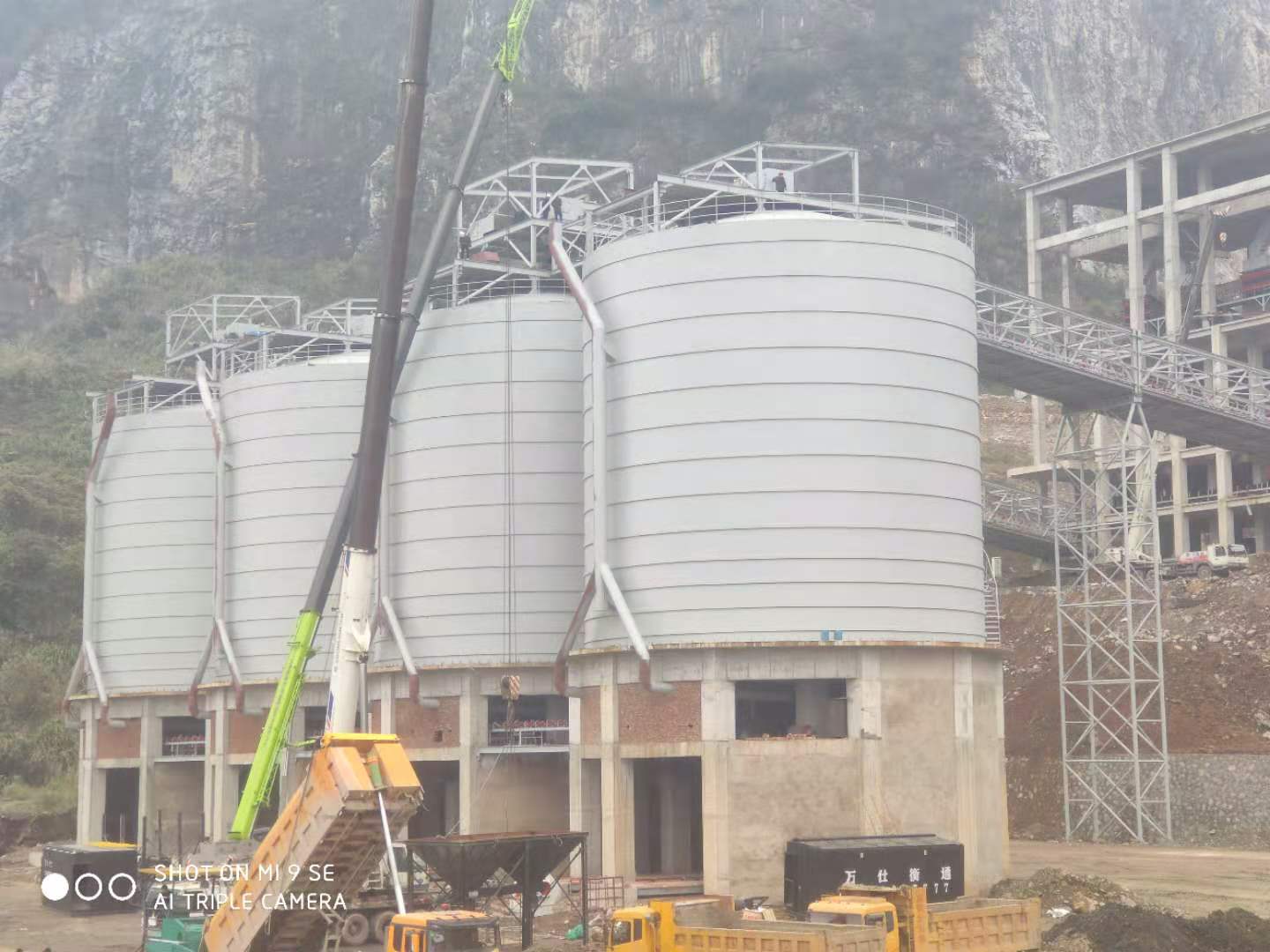 桂林10000吨钢板仓,矿渣钢板仓
